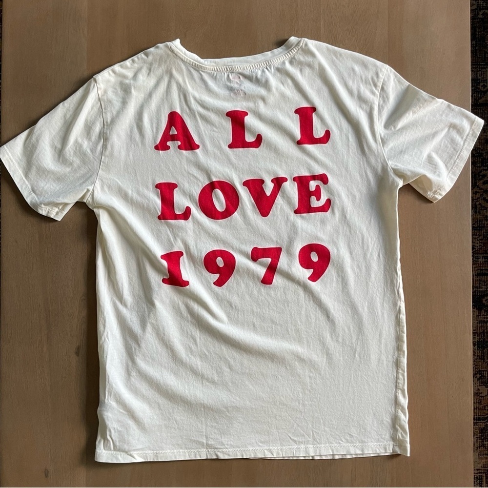 Jillian Harris X Joe Fresh All Love White Tee with Red Print - Picture 6 of 9